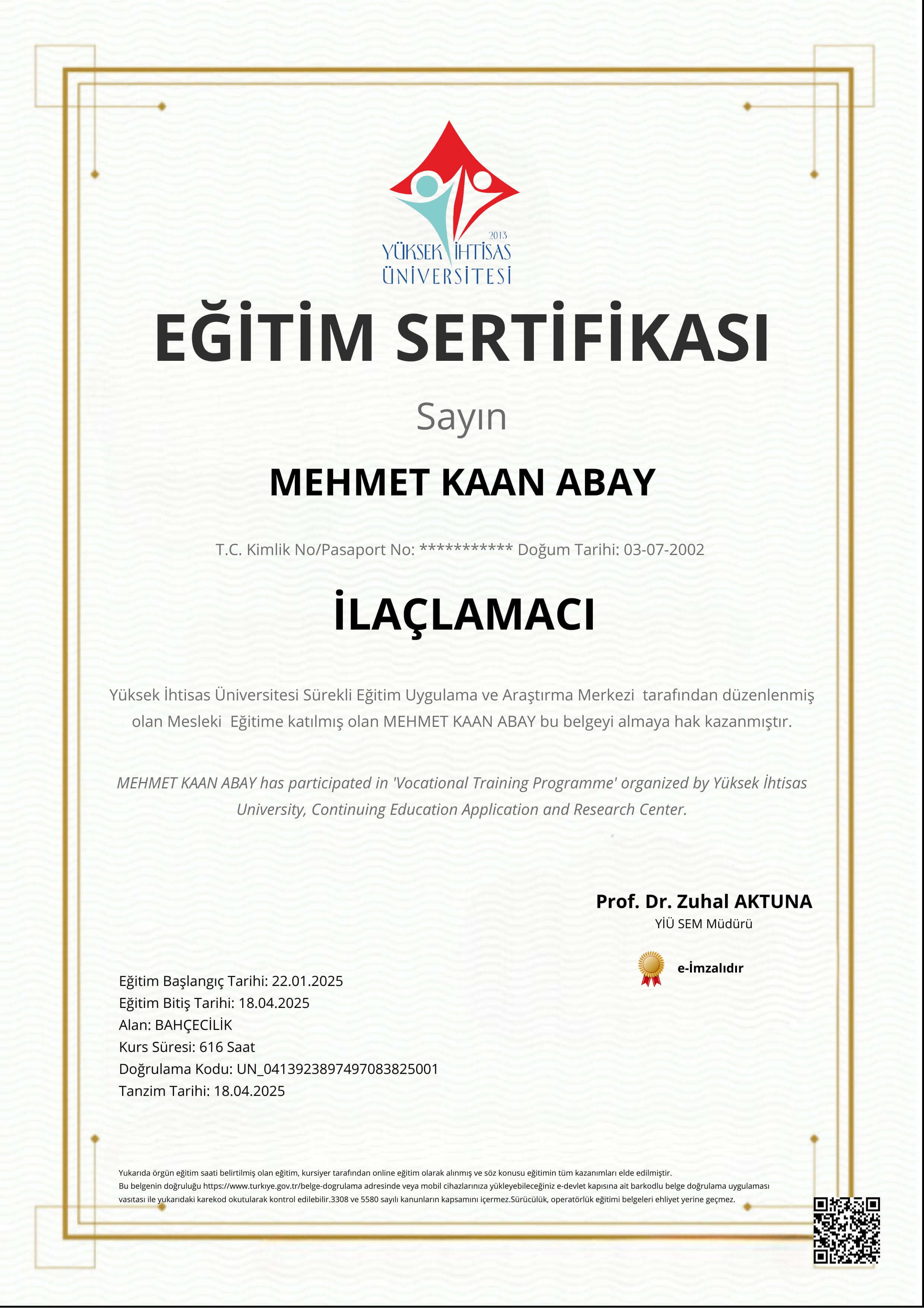 İLAÇLAMACILIK 